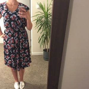 Floral mid length dress